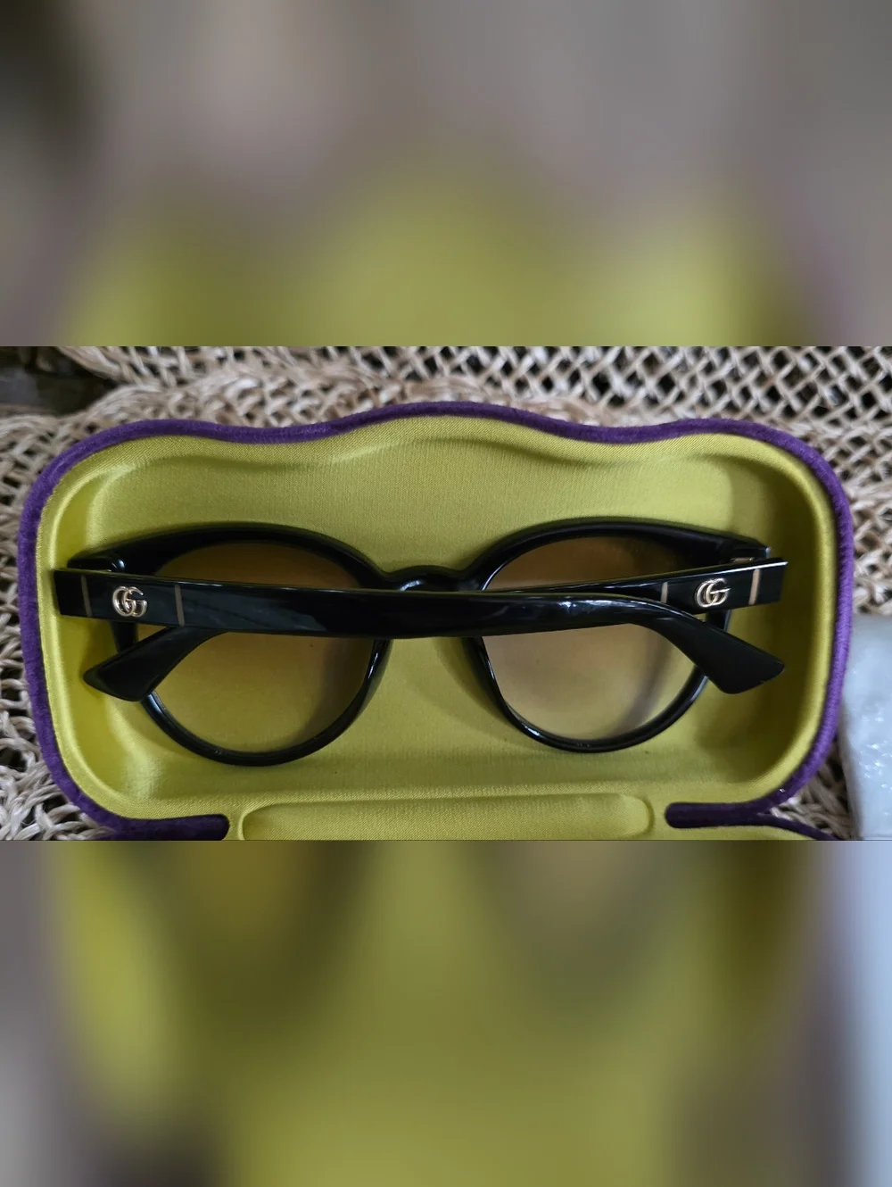 Gucci Brown Round Sunglasses - Picture 3 of 6